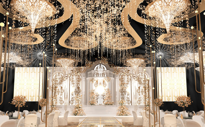 宜良花木兰喜事汇金色大厅效果展示